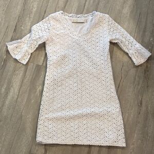 Tracy Negoshian White Lace Detail Top